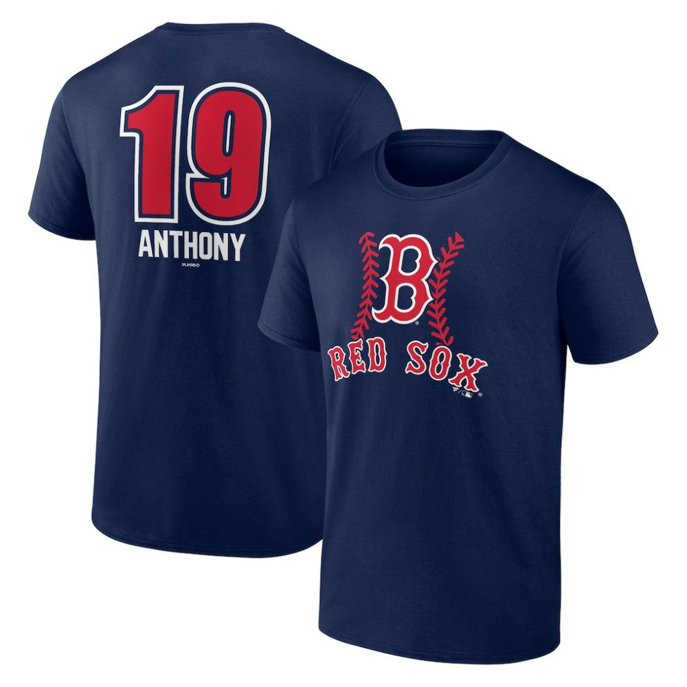 Roman Anthony Boston Red Sox Fastball Player Name & Number T-Shirt - Navy - MLB Lifestyle