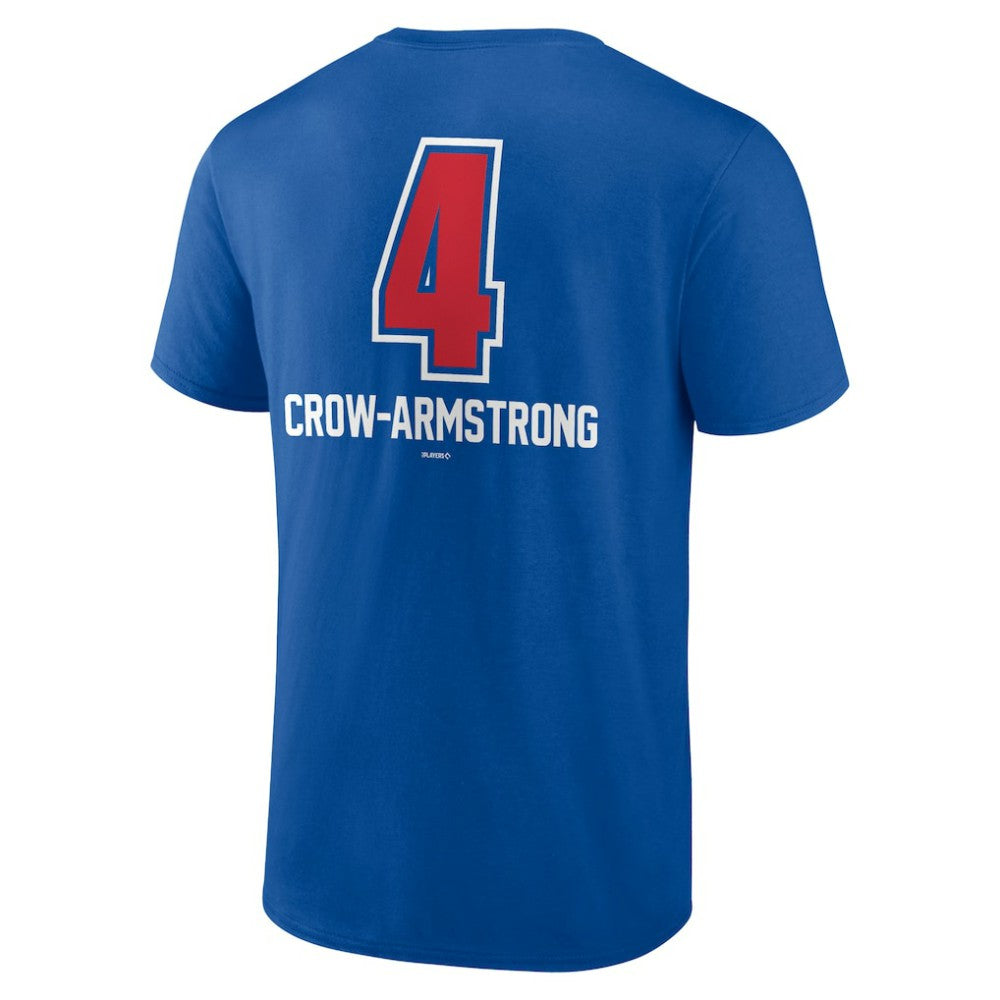 Pete Crow-Armstrong Chicago Cubs Fastball Player Name & Number T-Shirt - Royal - MLB Discount