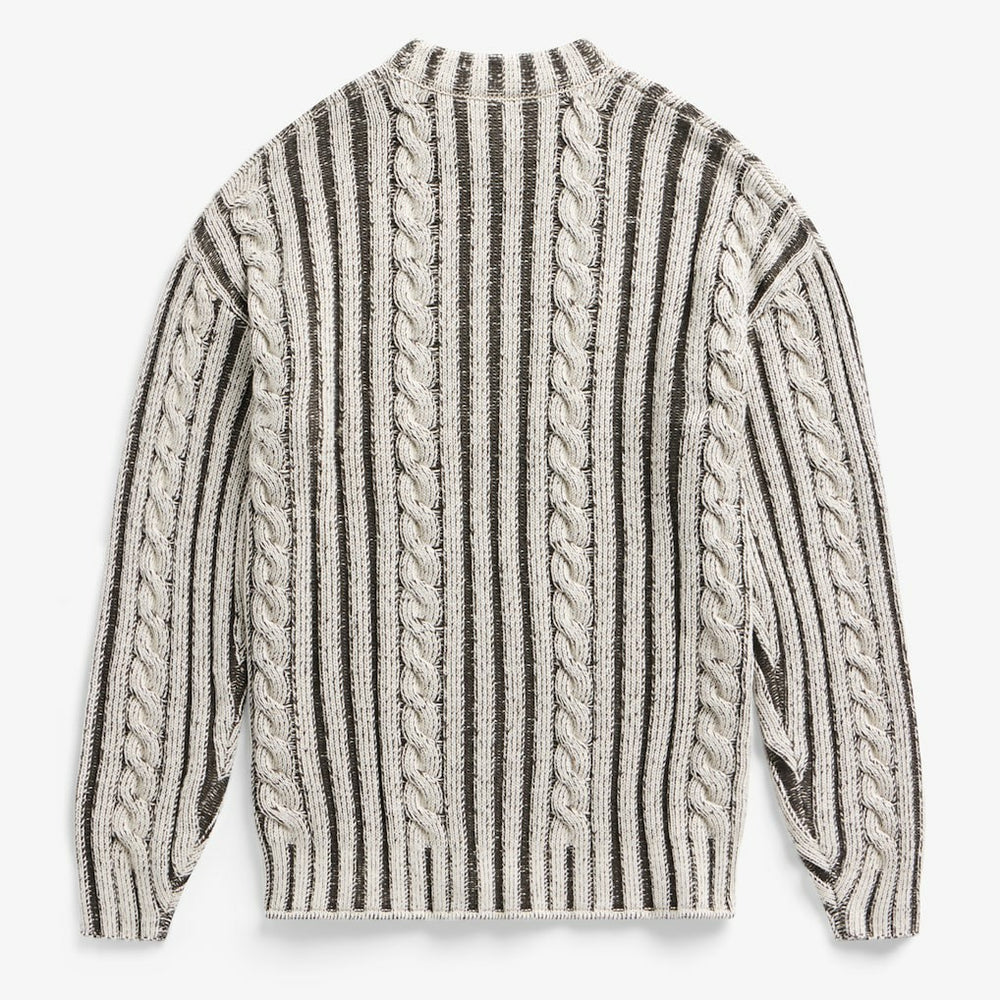 San Francisco 49ers Off Season x NFL Unisex Cable Knit Sweater Cream/Gray