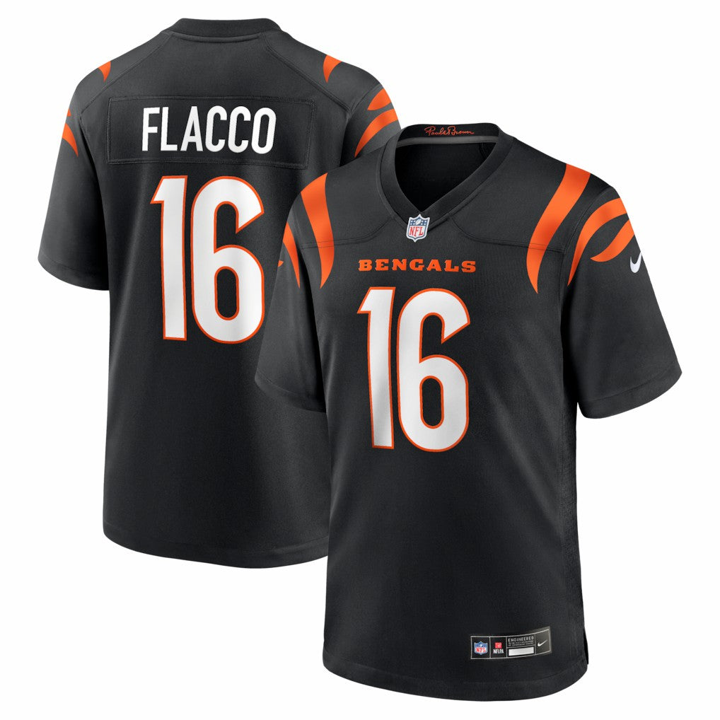 Nike Joe Flacco Cincinnati Bengals Team Game Jersey Black