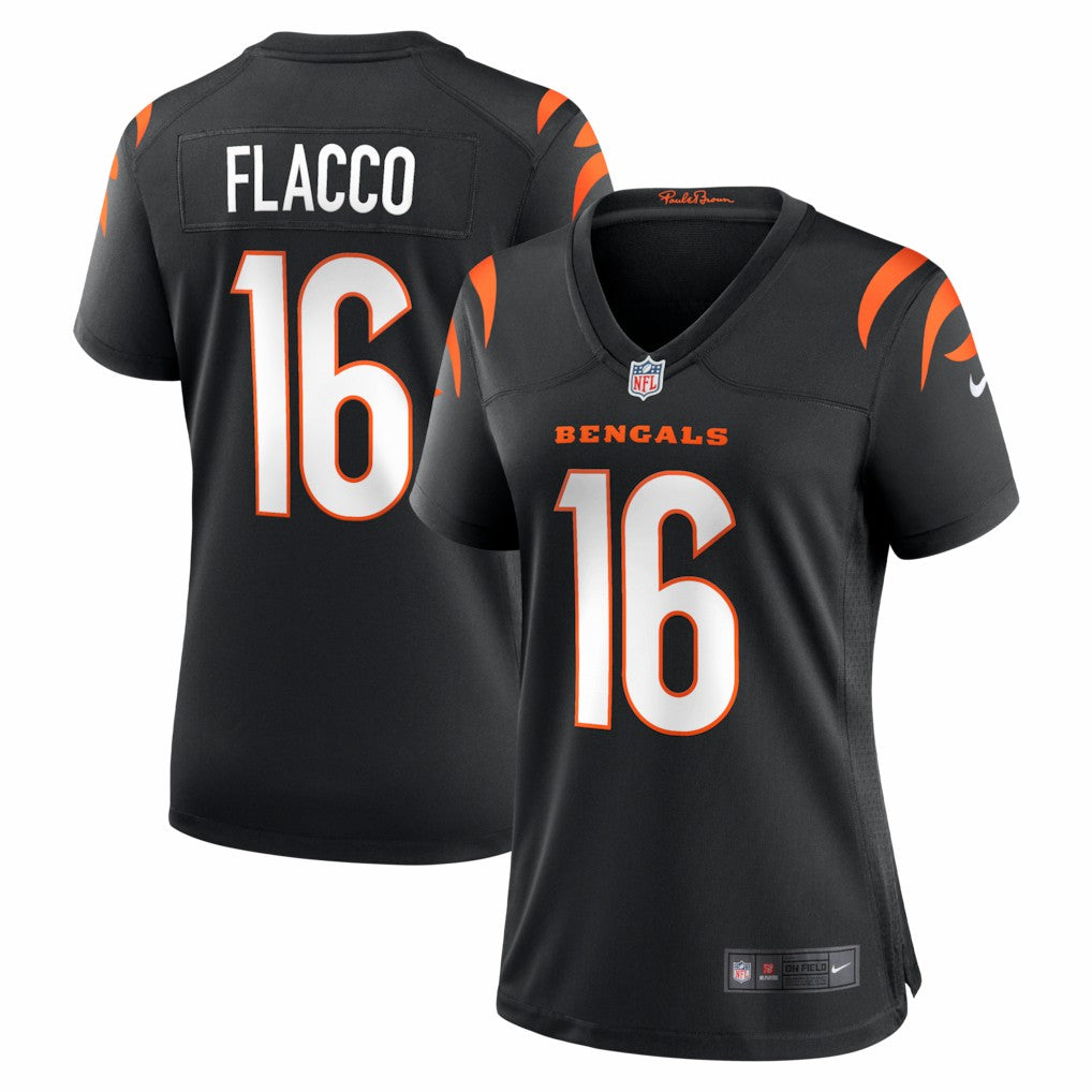 Nike Joe Flacco Cincinnati Bengals Women's Team Game Jersey Black