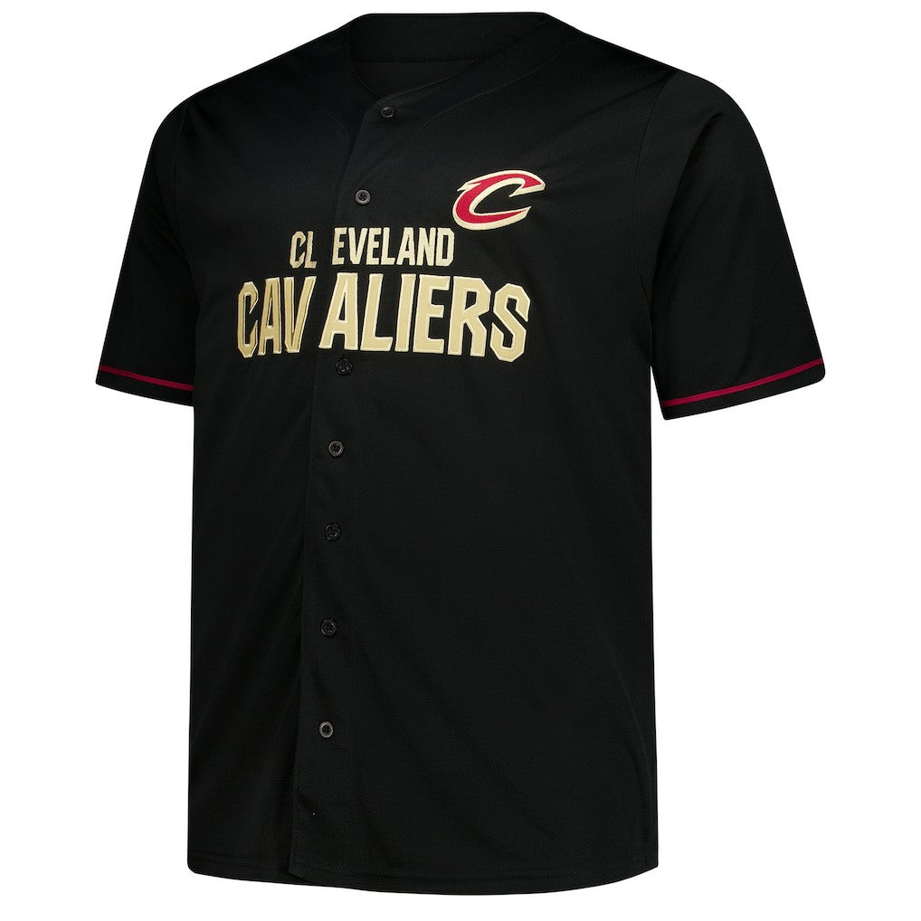 Cleveland Cavaliers Big & Tall Pop Full-Button Jersey for sale Black | Fanatics