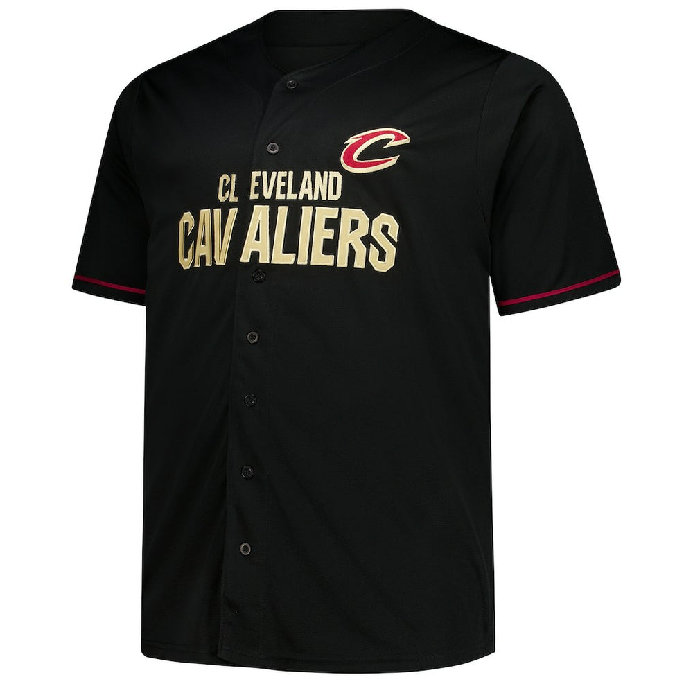 Cleveland Cavaliers Big & Tall Pop Full-Button Jersey for sale Black | Fanatics