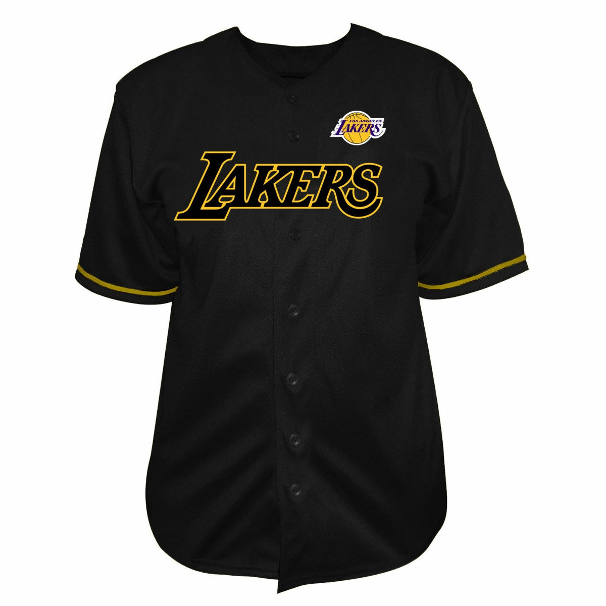 Los Angeles Lakers Big & Tall Pop Full-Button Jersey Black | Fanatics online