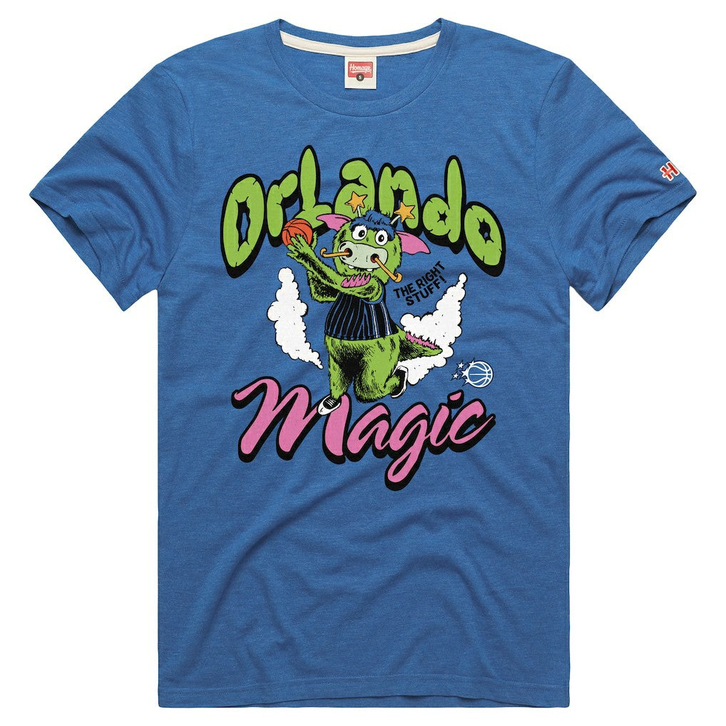 Orlando Magic Homage Unisex The Right Stuff Tri-Blend T-Shirt Royal