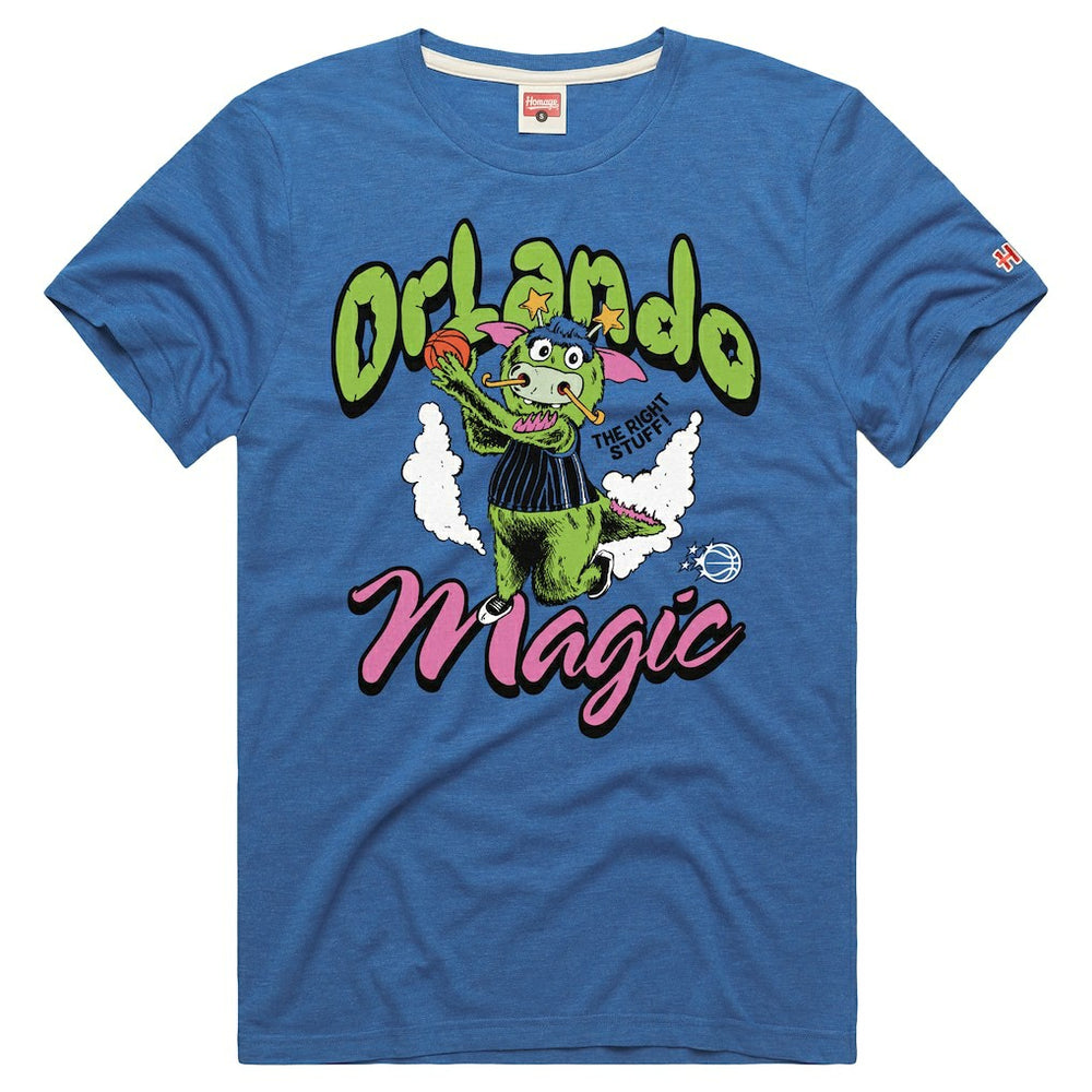 Orlando Magic Homage Unisex The Right Stuff Tri-Blend T-Shirt Royal
