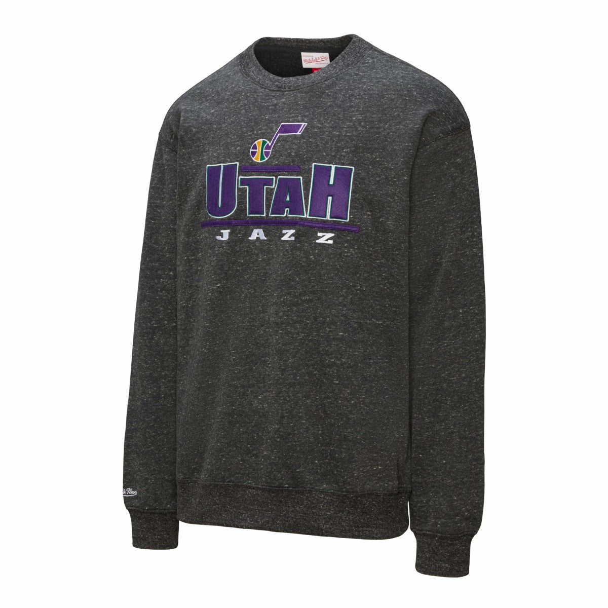 Utah Jazz Throw It Back Fleece Sweatshirt Black | Mitchell & Ness