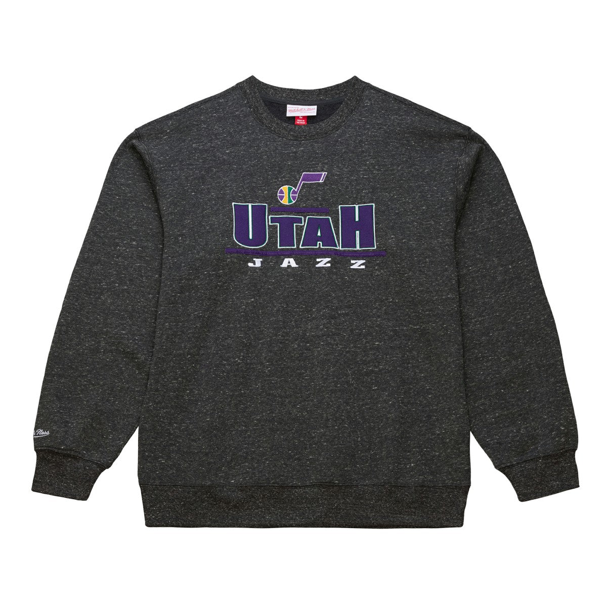 Utah Jazz Throw It Back Fleece Sweatshirt Black | Mitchell & Ness