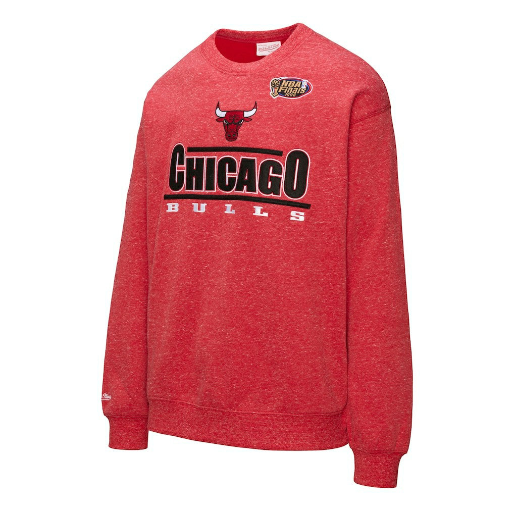 Chicago Bulls Throw It Back Fleece Sweatshirt for sale Red | Mitchell & Ness