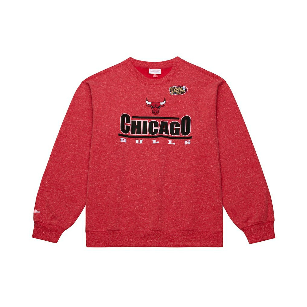 Chicago Bulls Throw It Back Fleece Sweatshirt for sale Red | Mitchell & Ness