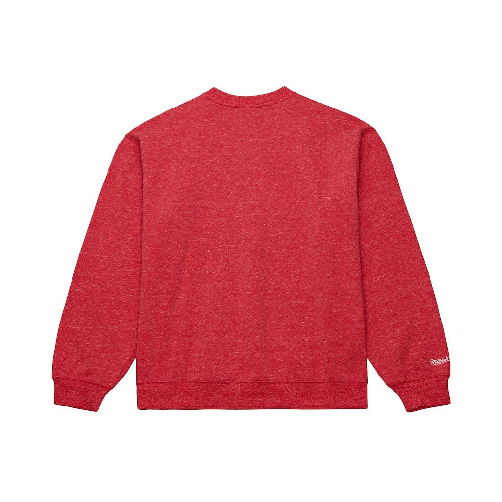 Chicago Bulls Throw It Back Fleece Sweatshirt for sale Red | Mitchell & Ness