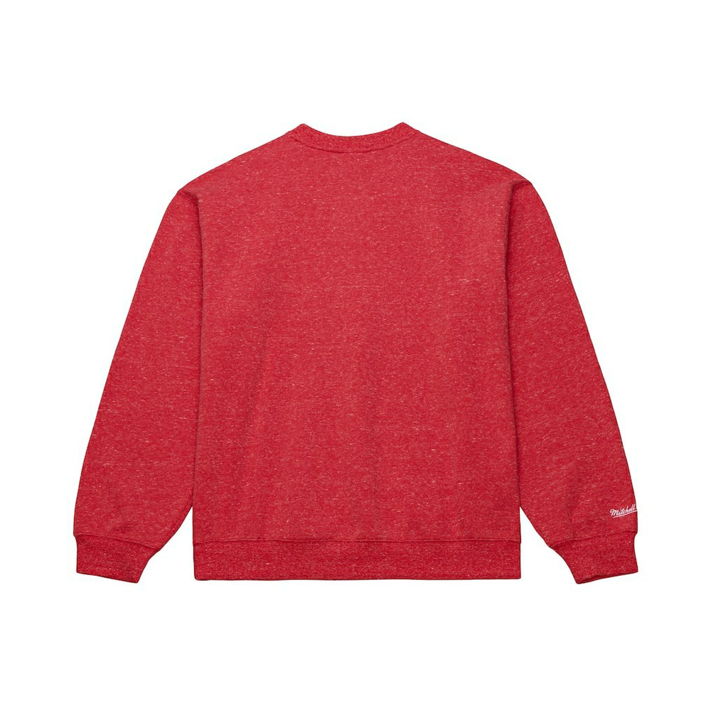 Chicago Bulls Throw It Back Fleece Sweatshirt for sale Red | Mitchell & Ness