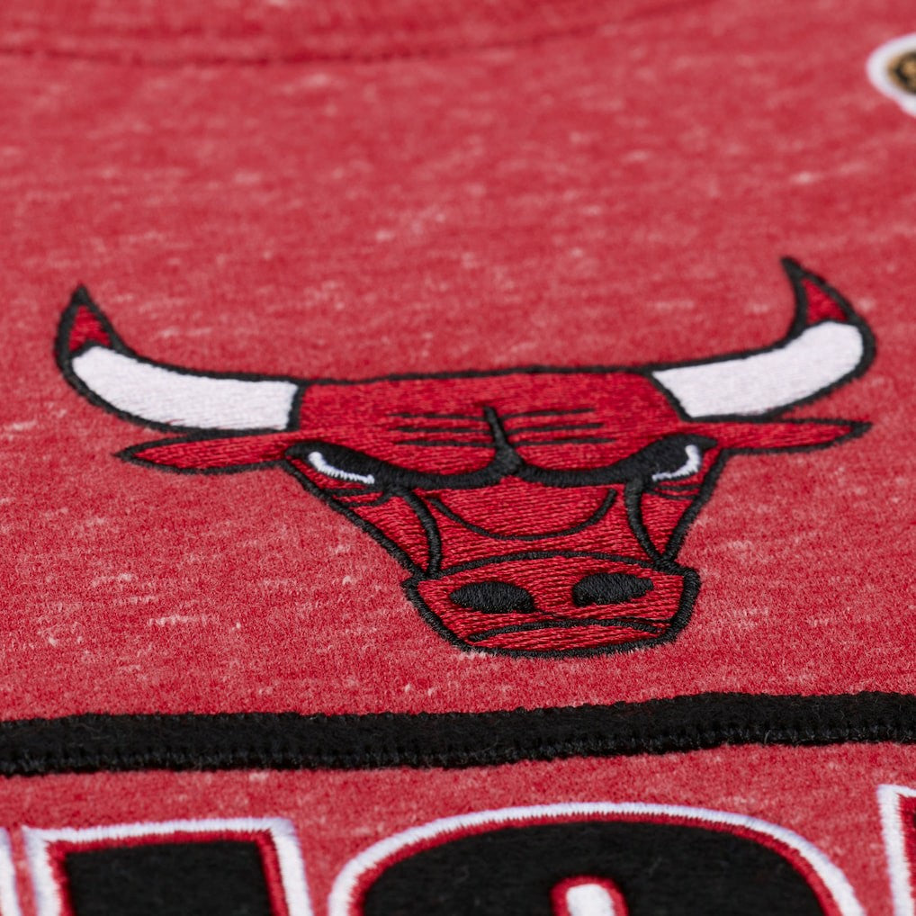 Chicago Bulls Throw It Back Fleece Sweatshirt for sale Red | Mitchell & Ness