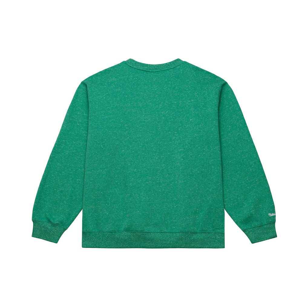 Boston Celtics Throw It Back Fleece Sweatshirt Green | Mitchell & Ness Lifestyle