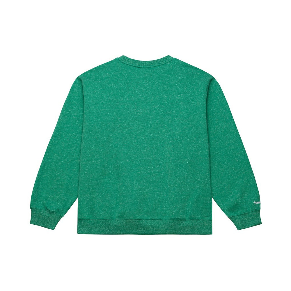 Boston Celtics Throw It Back Fleece Sweatshirt Green | Mitchell & Ness Lifestyle
