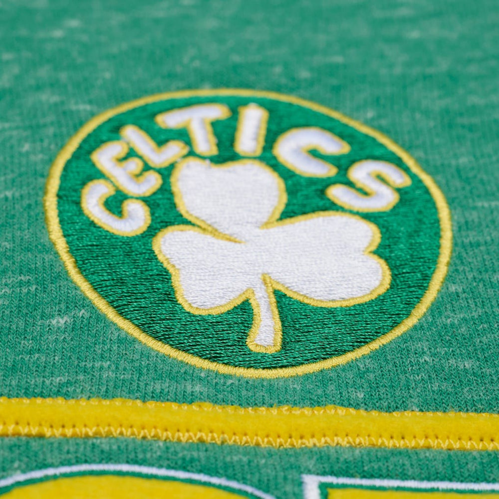 Boston Celtics Throw It Back Fleece Sweatshirt Green | Mitchell & Ness Lifestyle