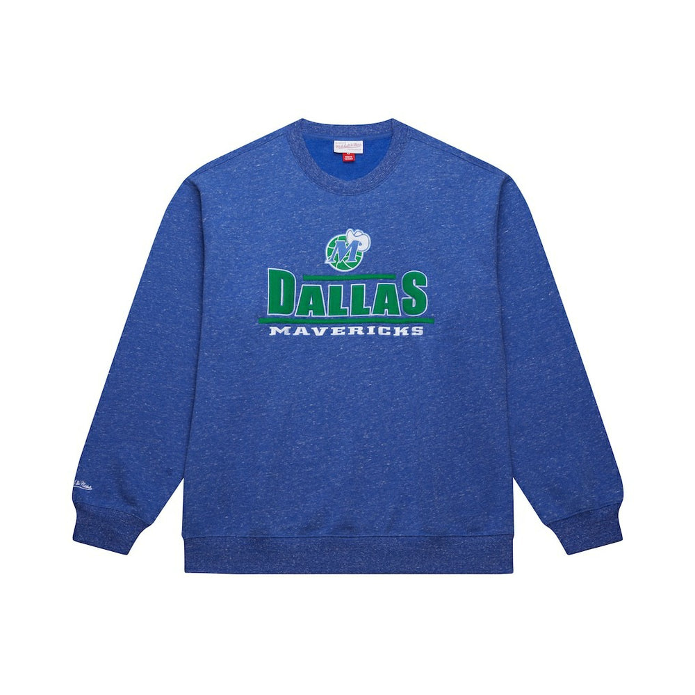 Dallas Mavericks Throw It Back Fleece Sweatshirt for sale Navy | Mitchell & Ness outlet