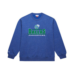 Dallas Mavericks Throw It Back Fleece Sweatshirt for sale Navy | Mitchell & Ness outlet