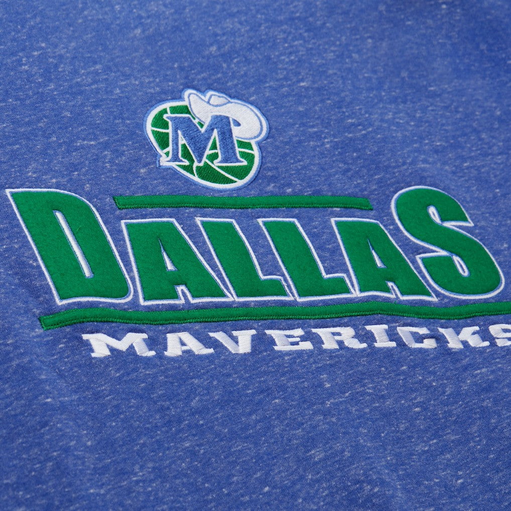 Dallas Mavericks Throw It Back Fleece Sweatshirt for sale Navy | Mitchell & Ness outlet