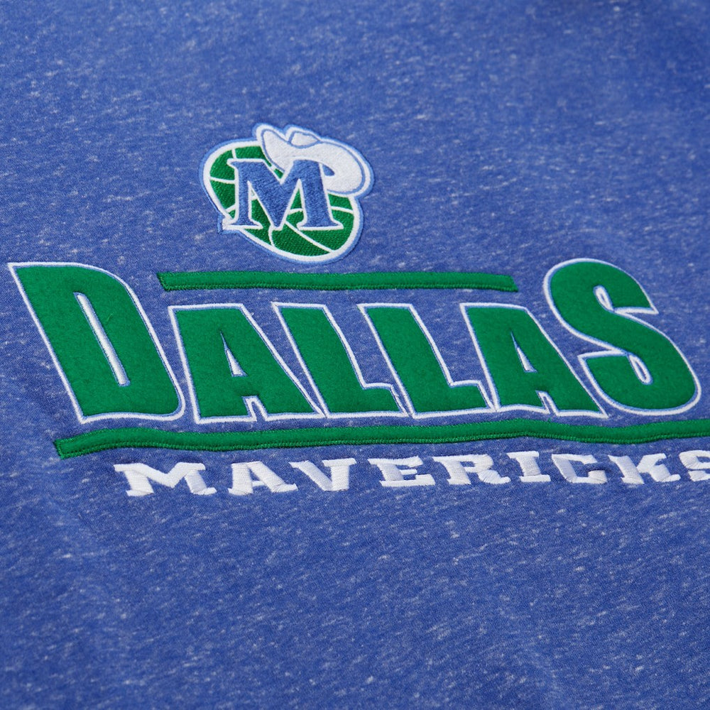 Dallas Mavericks Throw It Back Fleece Sweatshirt for sale Navy | Mitchell & Ness outlet