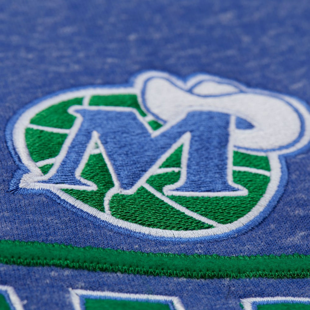 Dallas Mavericks Throw It Back Fleece Sweatshirt for sale Navy | Mitchell & Ness outlet