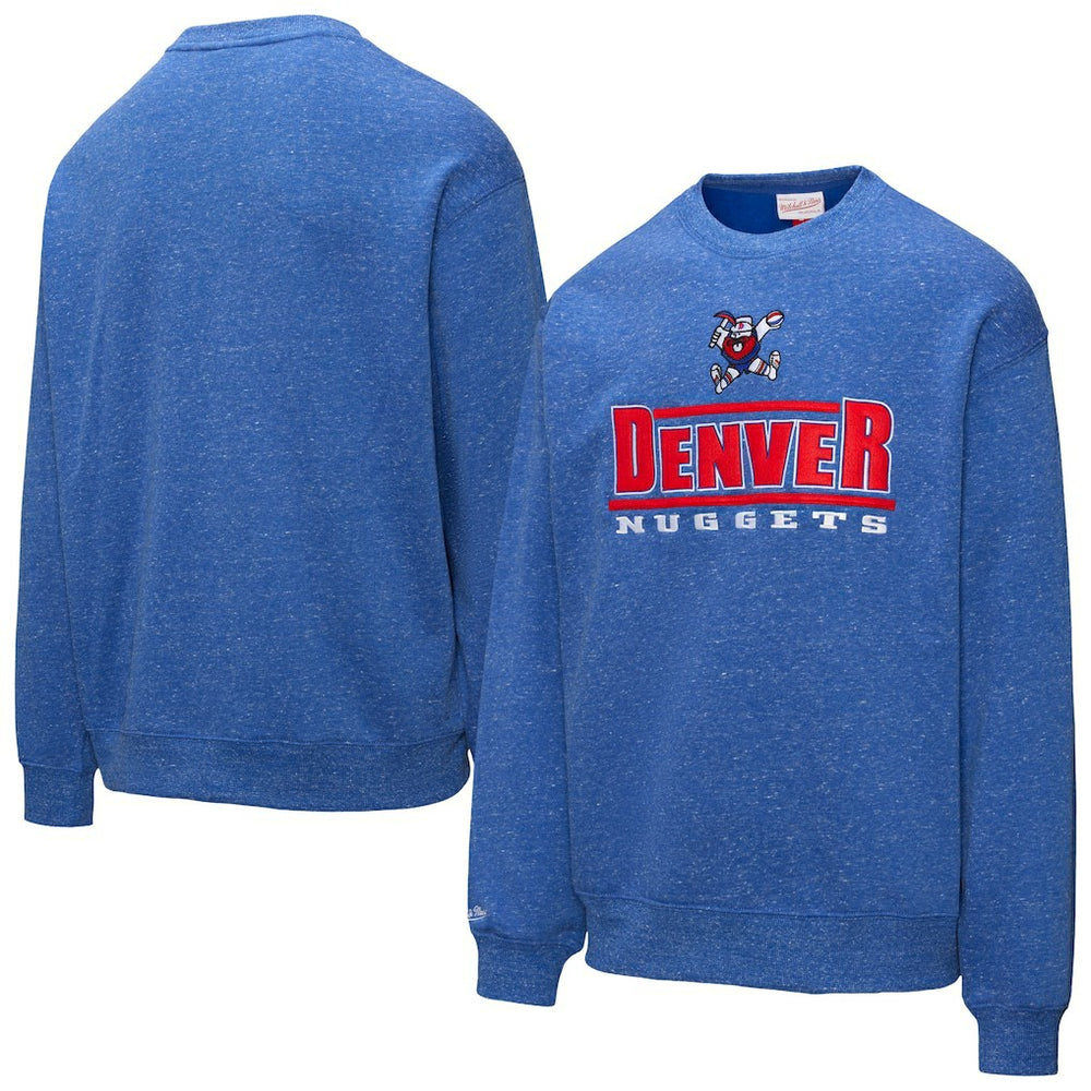 Denver Nuggets Throw It Back Fleece Sweatshirt for sale Royal | Mitchell & Ness US
