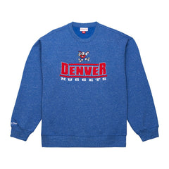 Denver Nuggets Throw It Back Fleece Sweatshirt for sale Royal | Mitchell & Ness US