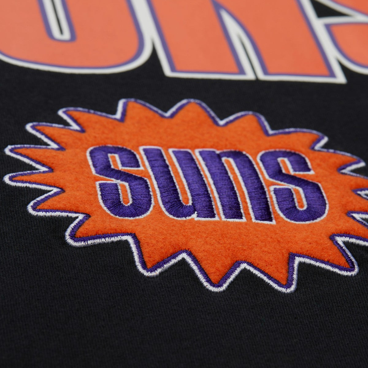 Phoenix Suns Hardwood Classics Throw It Back Premium T-Shirt Black | Mitchell & Ness online