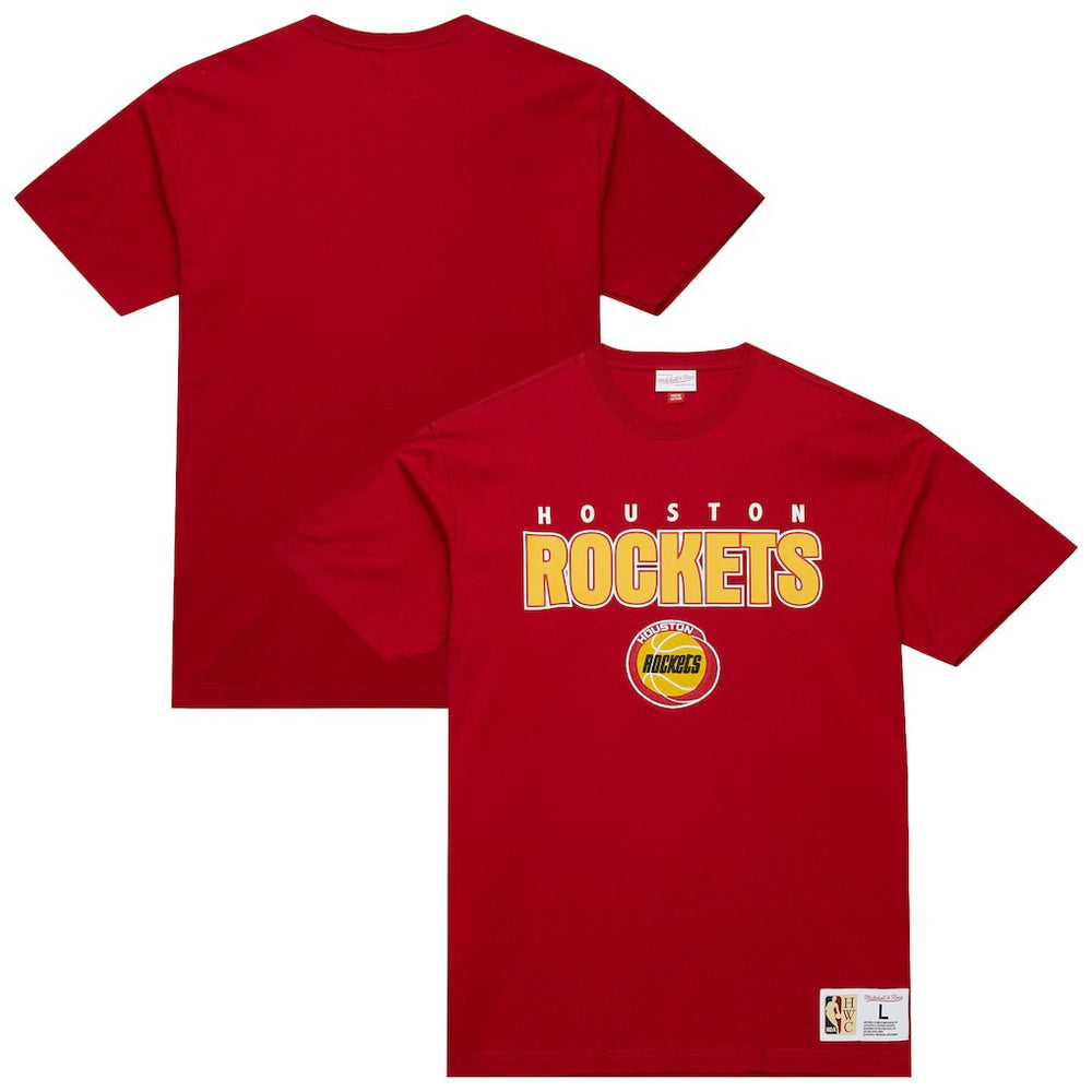 Houston Rockets Hardwood Classics Throw It Back Premium T-Shirt for sale Red | Mitchell & Ness discount