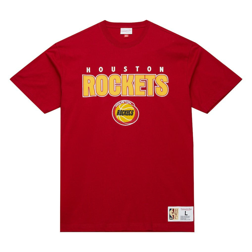 Houston Rockets Hardwood Classics Throw It Back Premium T-Shirt for sale Red | Mitchell & Ness discount