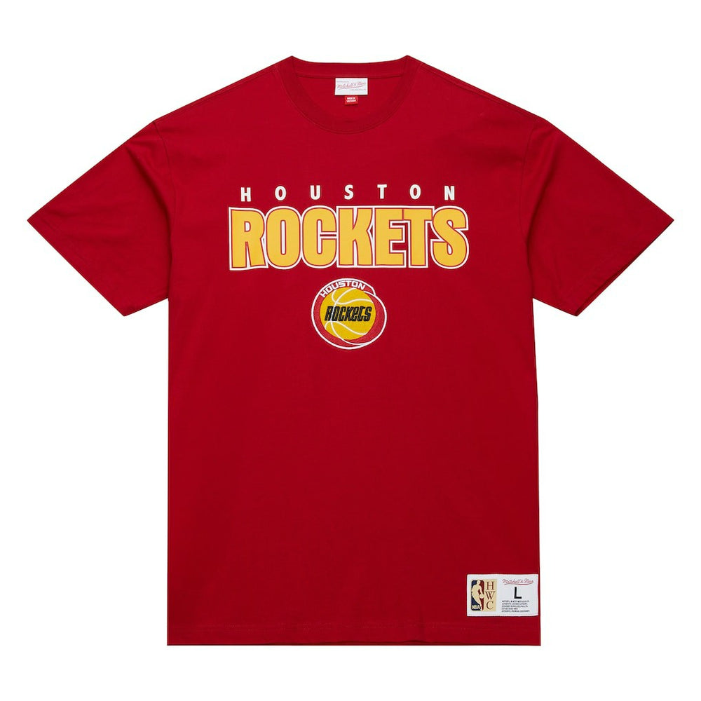 Houston Rockets Hardwood Classics Throw It Back Premium T-Shirt for sale Red | Mitchell & Ness discount