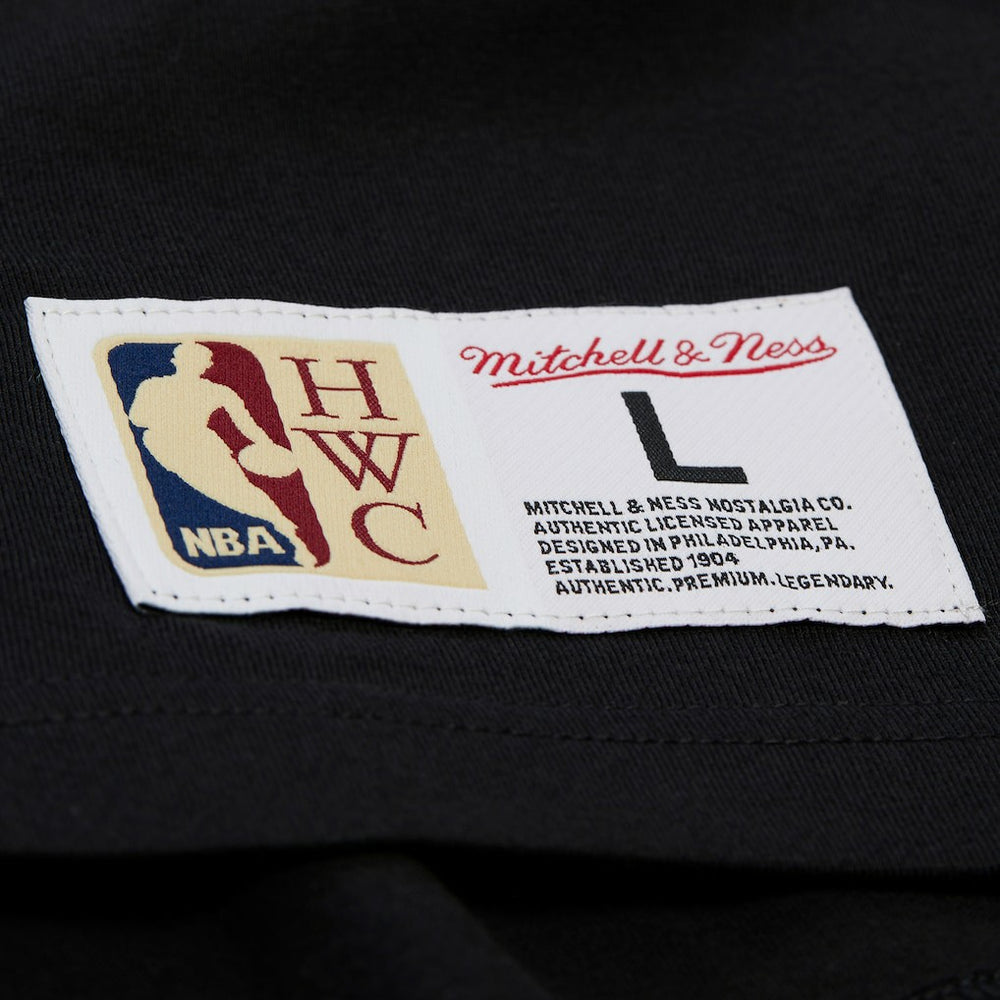 Boston Celtics Hardwood Classics Throw It Back Premium T-Shirt Black | Mitchell & Ness