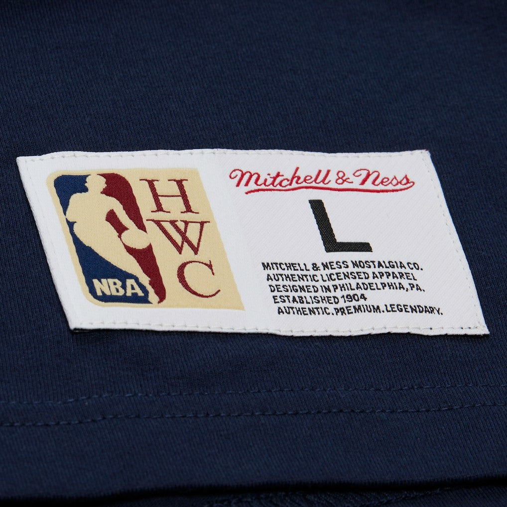 Dallas Mavericks Hardwood Classics Throw It Back Premium T-Shirt for sale Navy | Mitchell & Ness Near Me