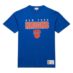 New York Knicks Hardwood Classics Throw It Back Premium T-Shirt Blue | Mitchell & Ness Near Me