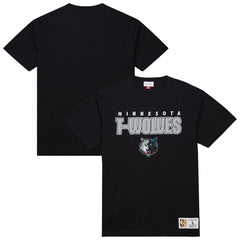 Minnesota Timberwolves Hardwood Classics Throw It Back Premium T-Shirt Black | Mitchell & Ness Near Me