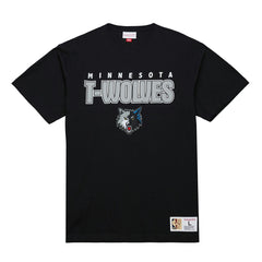 Minnesota Timberwolves Hardwood Classics Throw It Back Premium T-Shirt Black | Mitchell & Ness Near Me