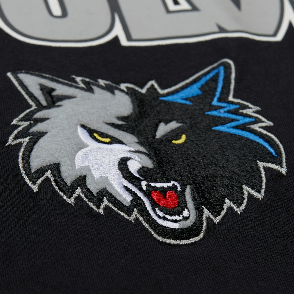 Minnesota Timberwolves Hardwood Classics Throw It Back Premium T-Shirt Black | Mitchell & Ness Near Me