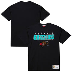 Memphis Grizzlies Hardwood Classics Throw It Back Premium T-Shirt Black | Mitchell & Ness online