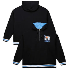 Cleveland Cavaliers Throw It Back Quilted Fleece Quarter-Zip Hoodie for sale Black | Mitchell & Ness outlet