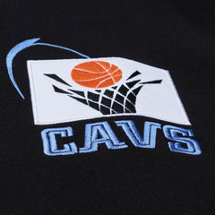 Cleveland Cavaliers Throw It Back Quilted Fleece Quarter-Zip Hoodie for sale Black | Mitchell & Ness outlet