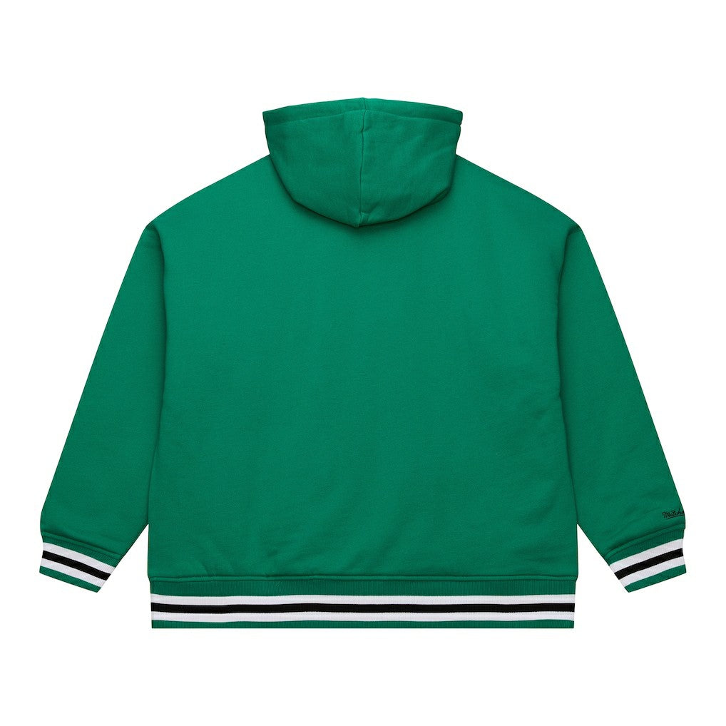 Boston Celtics Throw It Back Quilted Fleece Quarter-Zip Hoodie Green | Mitchell & Ness Near Me