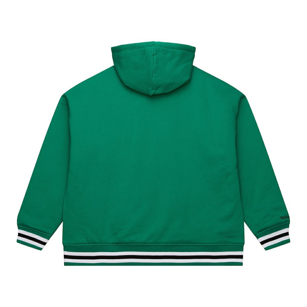 Boston Celtics Throw It Back Quilted Fleece Quarter-Zip Hoodie Green | Mitchell & Ness Near Me