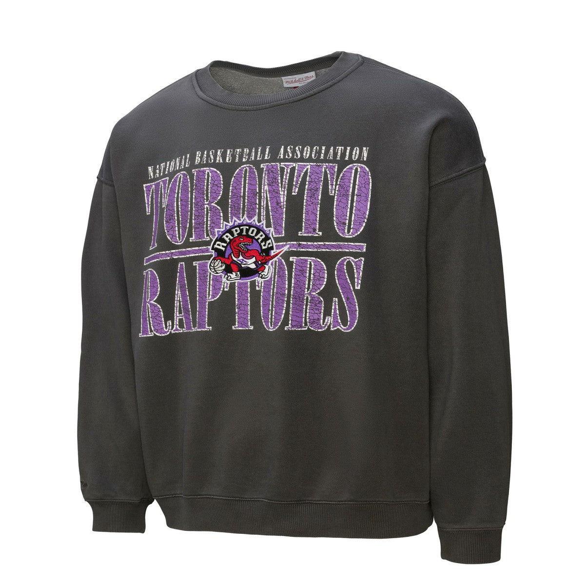Toronto Raptors NBA Downtown Collection Fleece Sweatshirt Black | Mitchell & Ness discount