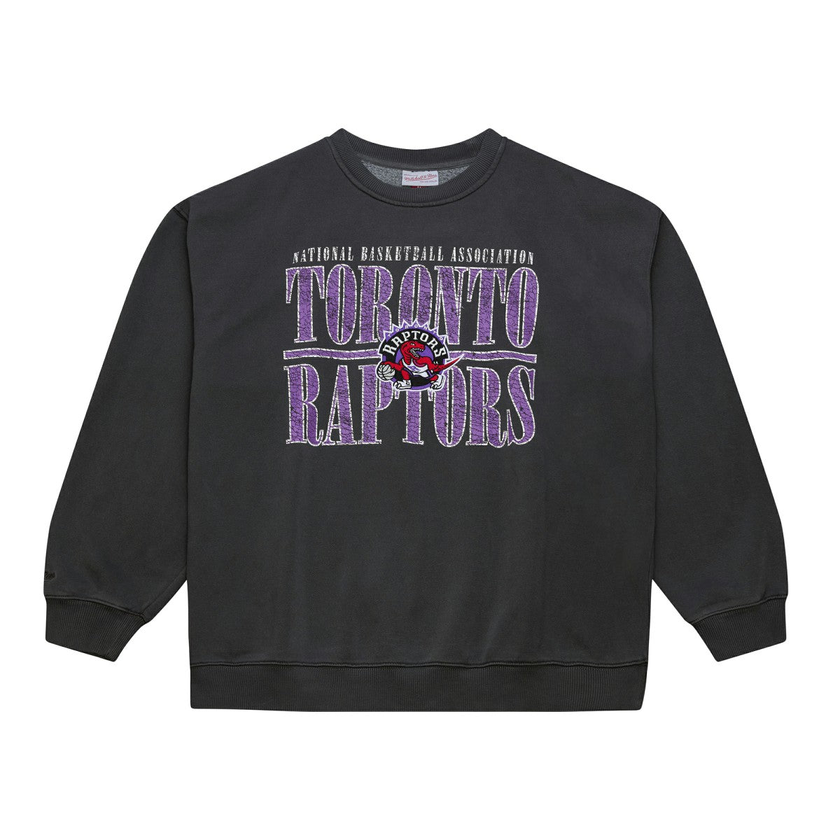 Toronto Raptors NBA Downtown Collection Fleece Sweatshirt Black | Mitchell & Ness discount