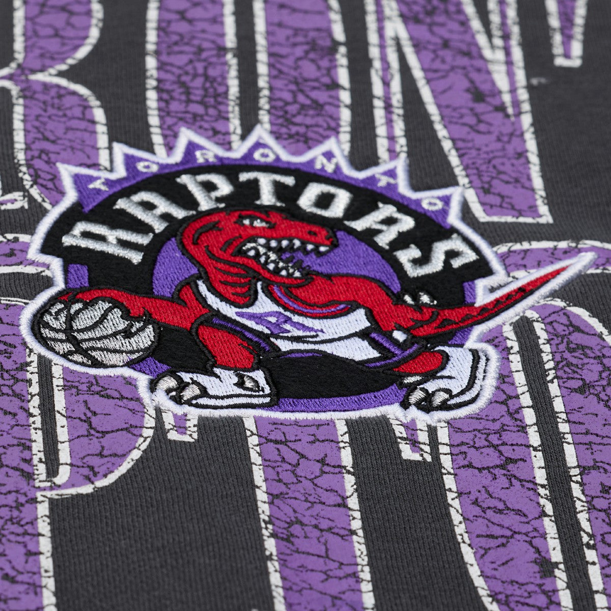 Toronto Raptors NBA Downtown Collection Fleece Sweatshirt Black | Mitchell & Ness discount