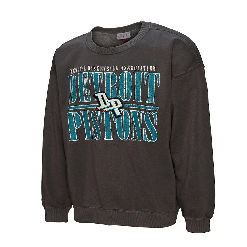 Detroit Pistons NBA Downtown Collection Fleece Sweatshirt for sale Black | Mitchell & Ness online