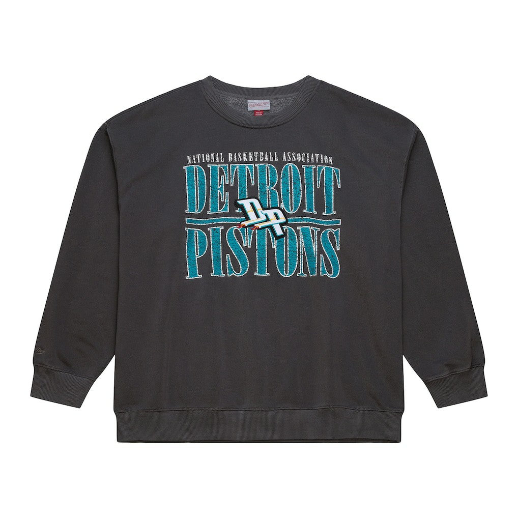 Detroit Pistons NBA Downtown Collection Fleece Sweatshirt for sale Black | Mitchell & Ness online