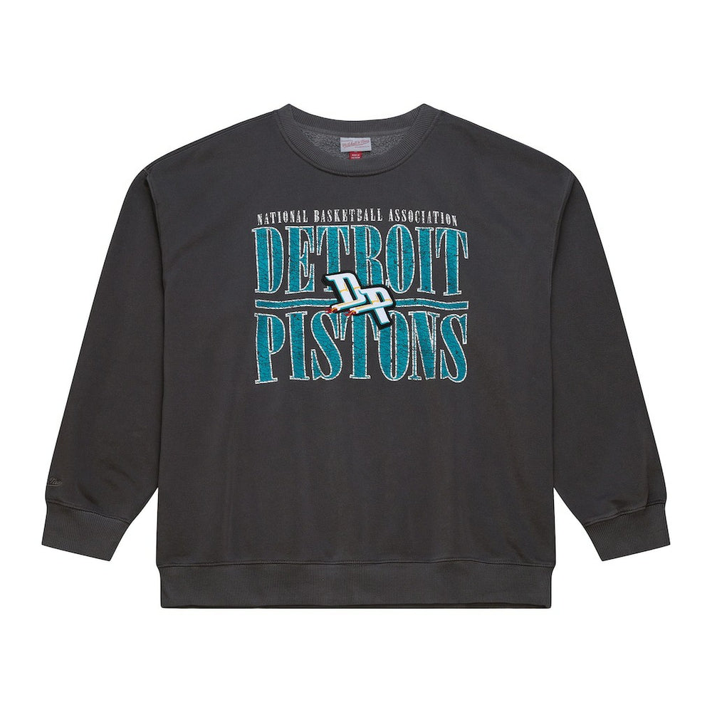 Detroit Pistons NBA Downtown Collection Fleece Sweatshirt for sale Black | Mitchell & Ness online