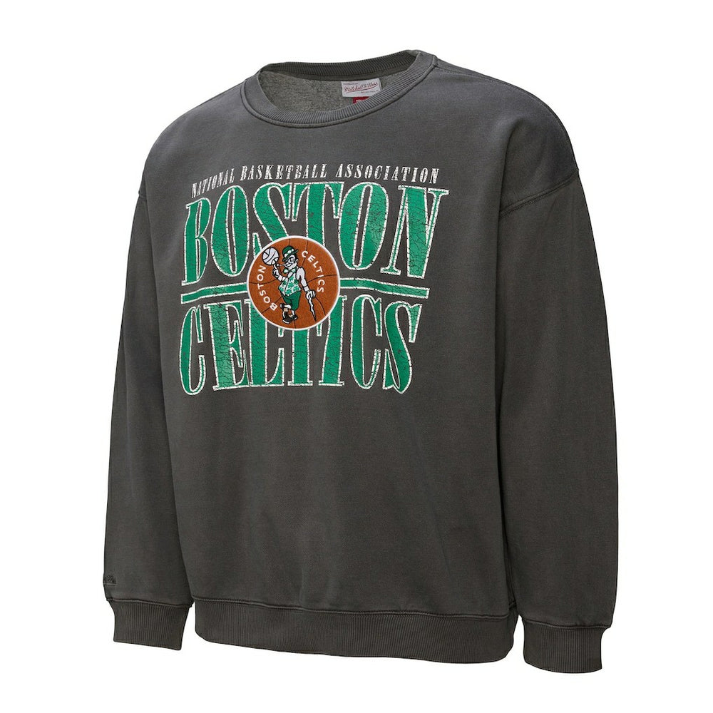 Boston Celtics NBA Downtown Collection Fleece Sweatshirt Black | Mitchell & Ness for sale