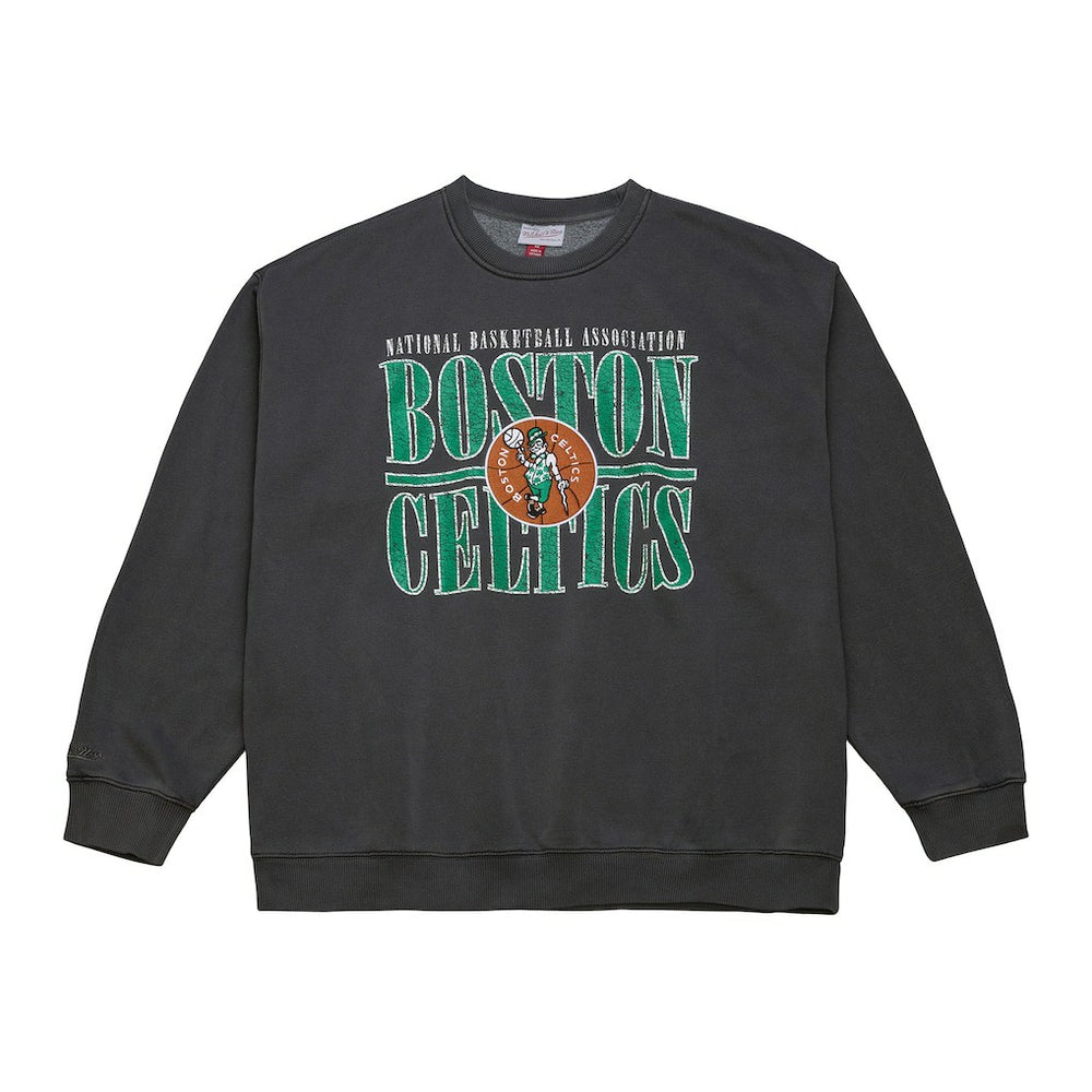 Boston Celtics NBA Downtown Collection Fleece Sweatshirt Black | Mitchell & Ness for sale